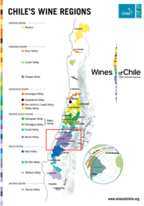 chiles wine regions